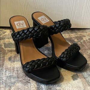 Dolce Vita Black Braided Heels